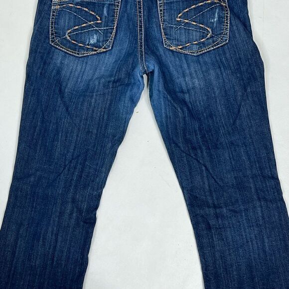 Silver | Factory Distressed Mid Rise Aiko Capri’s - Picture 5 of 5